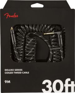 fender deluxe coil cable 30 black tweed 1024233 